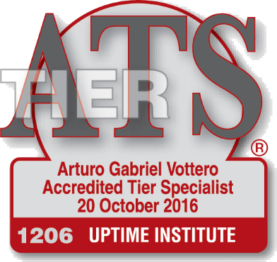 Badge de acreditación Uptime Institute ATS